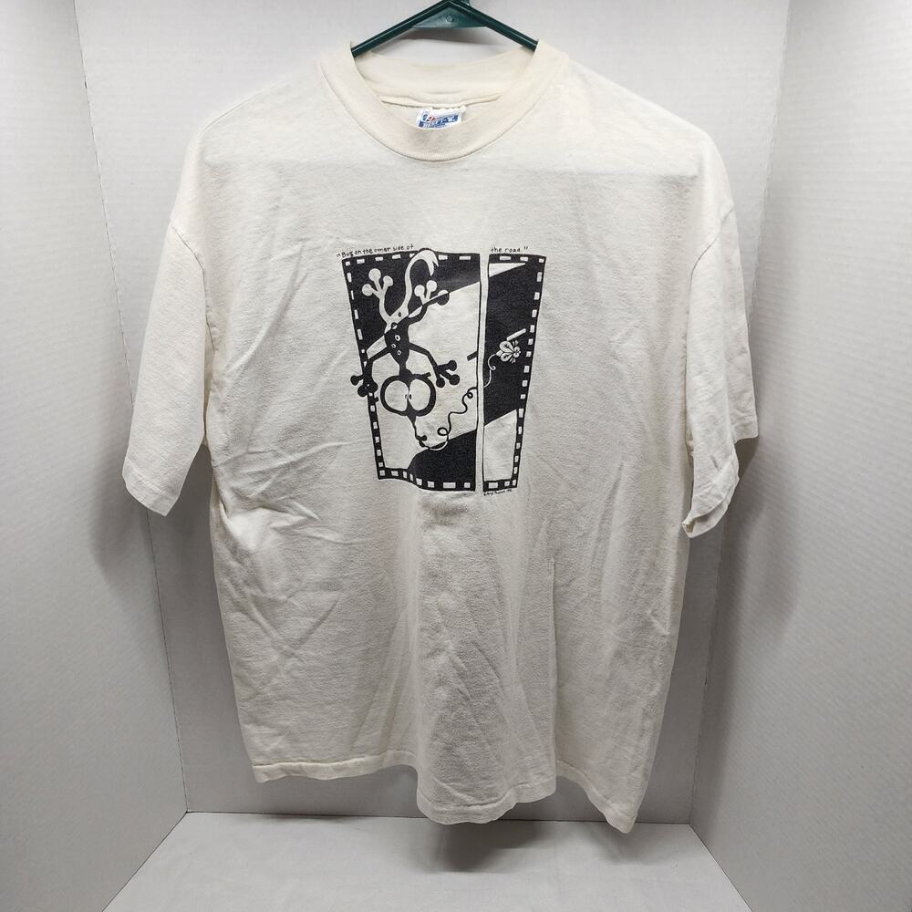 Vintage Hanes Beefy Single Stitch Gecko t shirt Large 1992